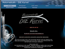 Tablet Screenshot of motorradcafe-diekurve.de